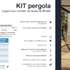 Fiche produit kit pergola : support pour orienter les lames de 20mm