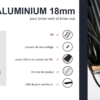 PACK 5 LAMES ALUMINIUM ANTHRACITE 18MM RAL 7016 FT – Image 5