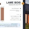 Fiche produit lame en bois épaisse de 20mm pour brise-vue