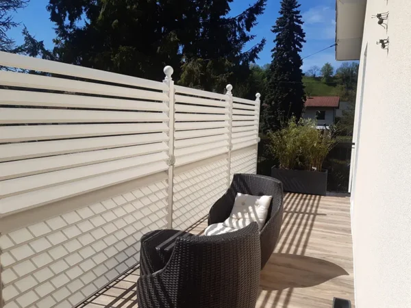 Brise-vue orientable blanc