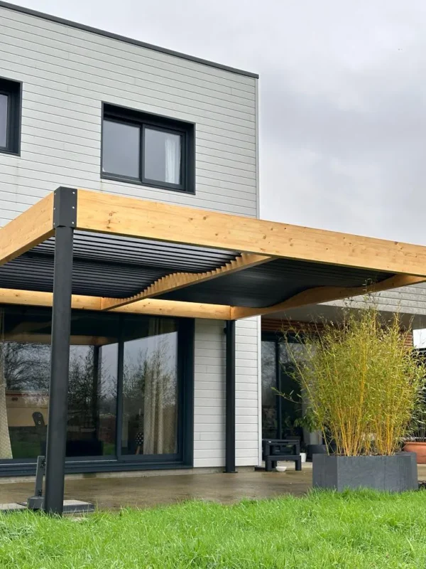 Pergola courbée avec pack ondula