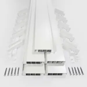 Pack 5 lames aluminium blanches 20mm RAL 9010 mat lisse