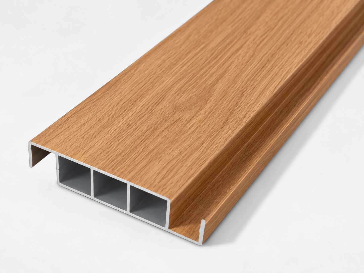 Pack 5 lames aluminium effet bois 20mm – Image 2