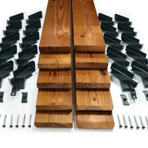 Pack kit gris 20mm - 10 lames bois