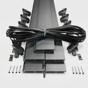 5er-Pack Aluminiumlamellen anthrazit 18 mm RAL 7016 ft